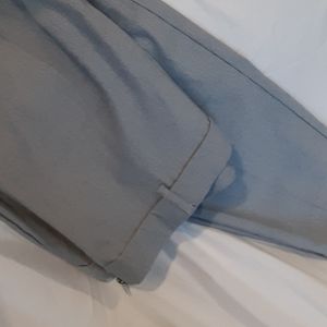 High waisted striped work pants